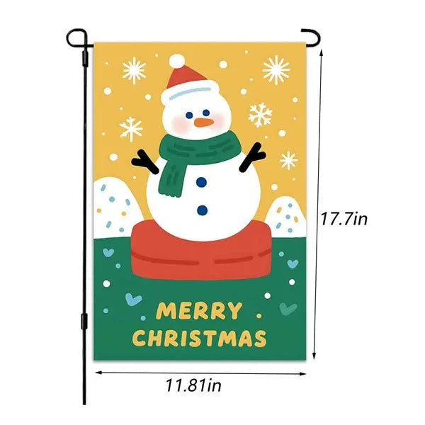 Custom Christmas Garden Flag for Outdoor