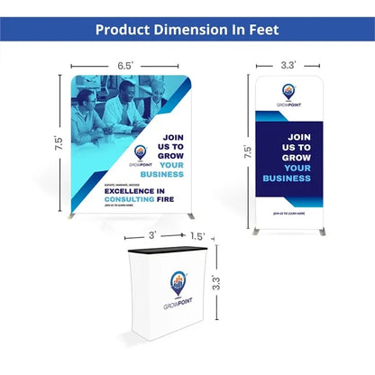 10ft Inline Trade Show Booth - Modular Display