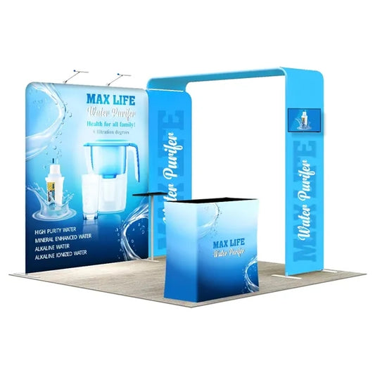 10ft Inline Trade Show Booth - Portable Display