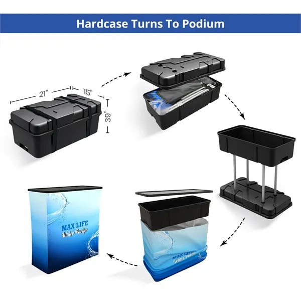 10ft Inline Trade Show Booth - Portable Display