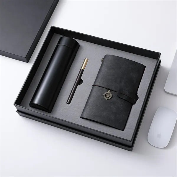 Business Gift Set With Smart Bottle Notebook And Pen