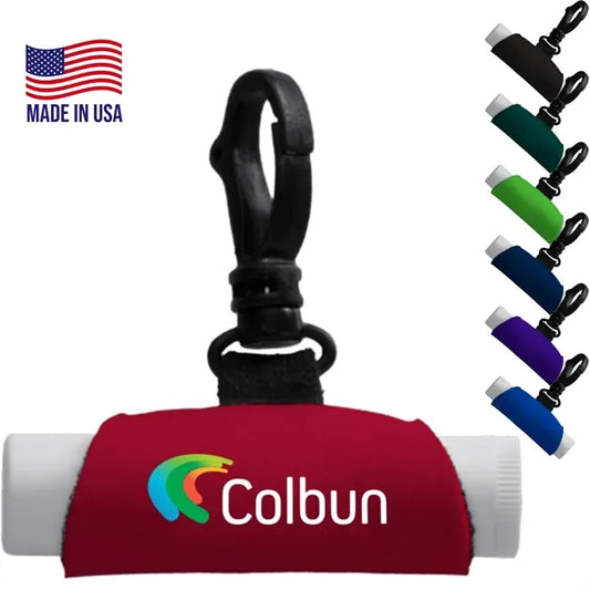 Swivel Snap Hook Neoprene Lip Balm
