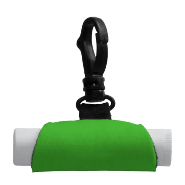 Swivel Snap Hook Neoprene Lip Balm