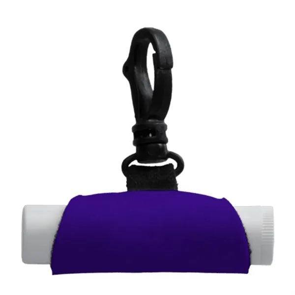 Swivel Snap Hook Neoprene Lip Balm