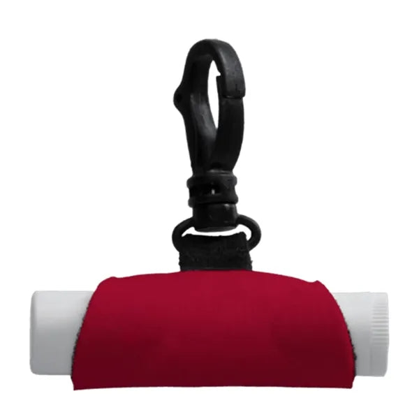 Swivel Snap Hook Neoprene Lip Balm
