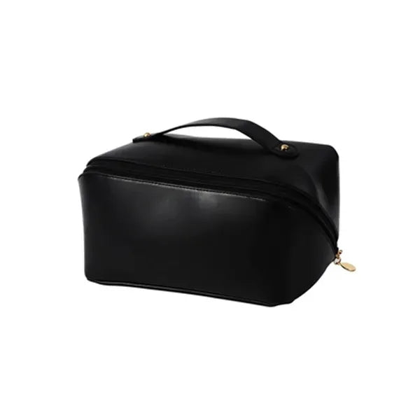 Large Capacity Travel PU Leather Cosmetic Bag
