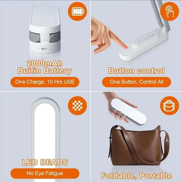 Folding Led Desk Lamp USB Night Light