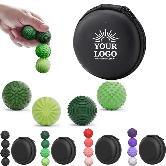 4PCS Stress Relief Sensory Toys Silicone Magnetic Balls