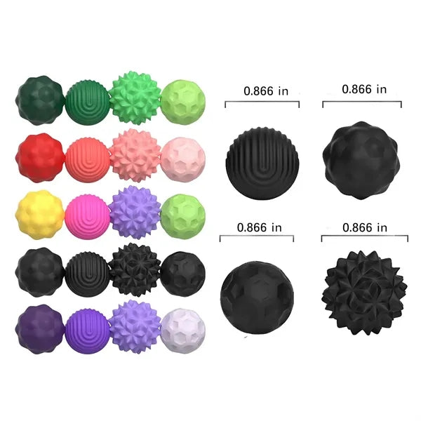 4PCS Stress Relief Sensory Toys Silicone Magnetic Balls