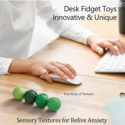 4PCS Stress Relief Sensory Toys Silicone Magnetic Balls
