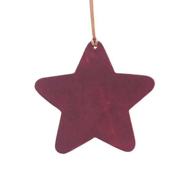 Star-Shaped Crazy Horse Leather Durable Vintage Bookmarks
