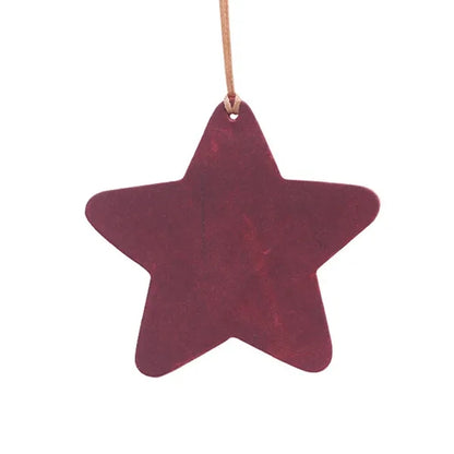 Star-Shaped Crazy Horse Leather Durable Vintage Bookmarks