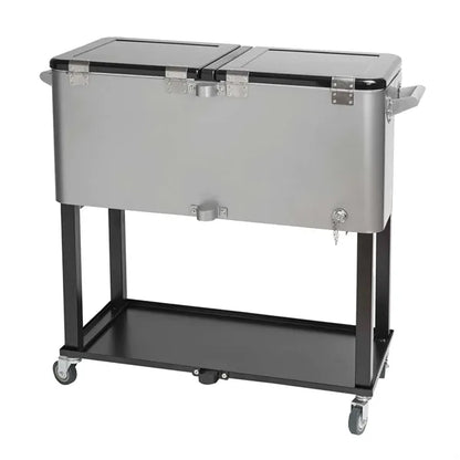 Rolling Cooler Vending Cart, Front Imprint