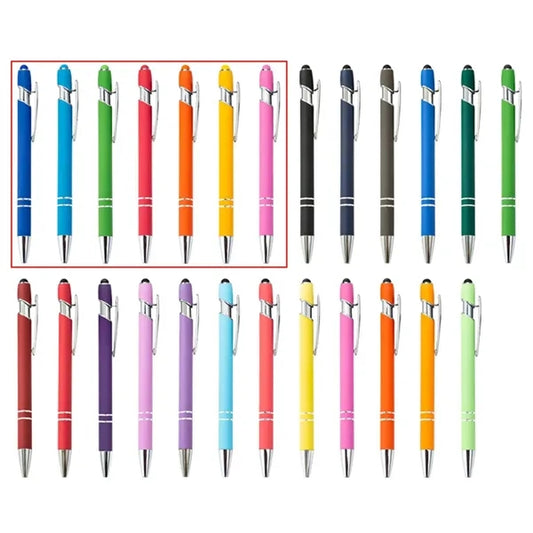 2 in 1 Aluminum Ballpoint Pen With Stylus Tip