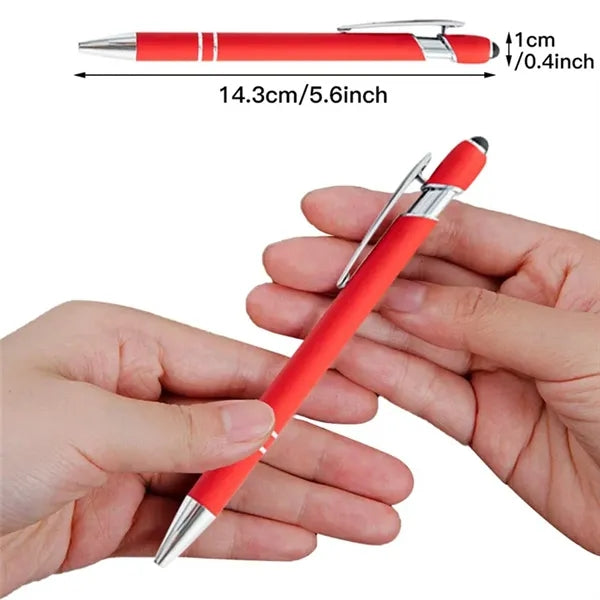 2 in 1 Aluminum Ballpoint Pen With Stylus Tip