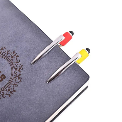 2 in 1 Aluminum Ballpoint Pen With Stylus Tip