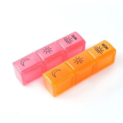 21 Grids Rainbow Medicine Box