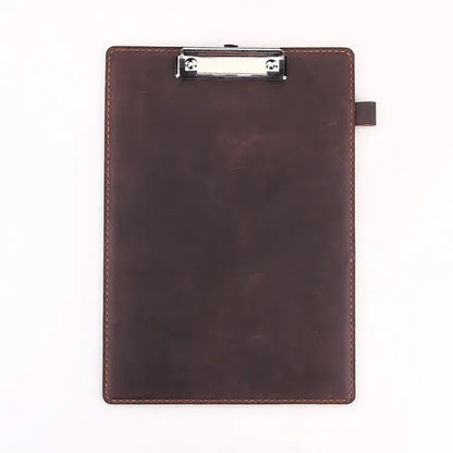 Genuine Leather Padfolios Clipboards Menu Board w/ Pen Loop