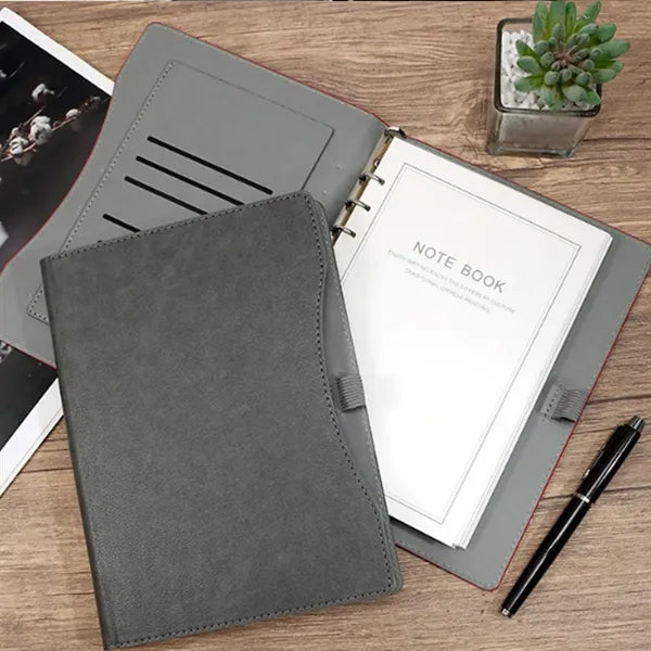 A5 Refillable 6-ring Binder Pad Folios Notebooks w/ Pen