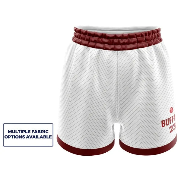 Women's Sublimation Basketball Shorts - Multiple Fabric