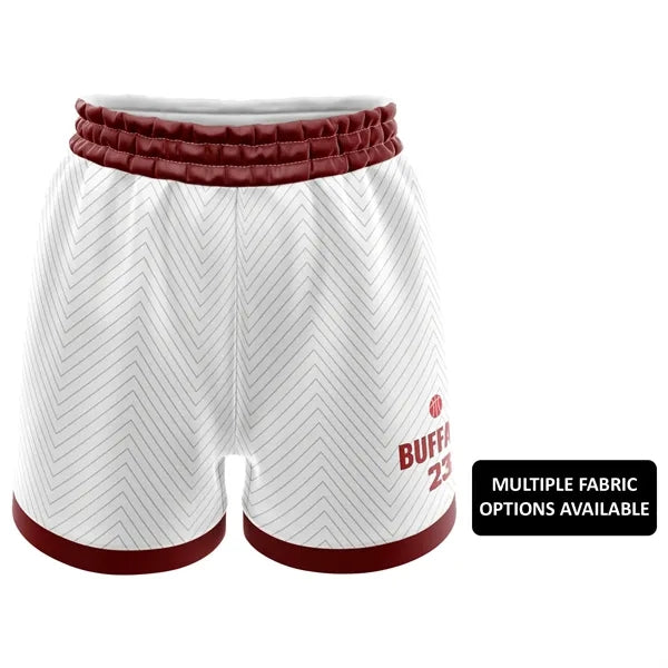 Women's Sublimation Basketball Shorts - Multiple Fabric