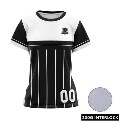 Women's Sublimation Baseball Fanwear Jersey (Crew or V) -