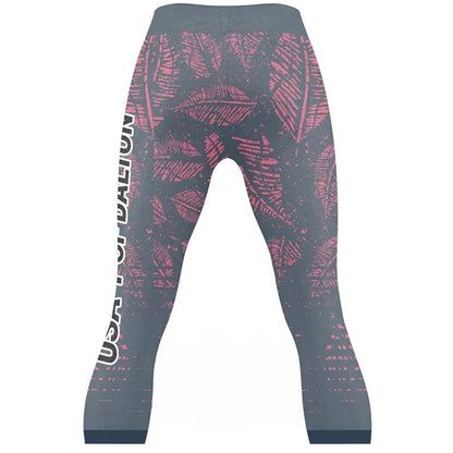 Women's Premium Quality Sublimation Yoga Capri Pants - 250G