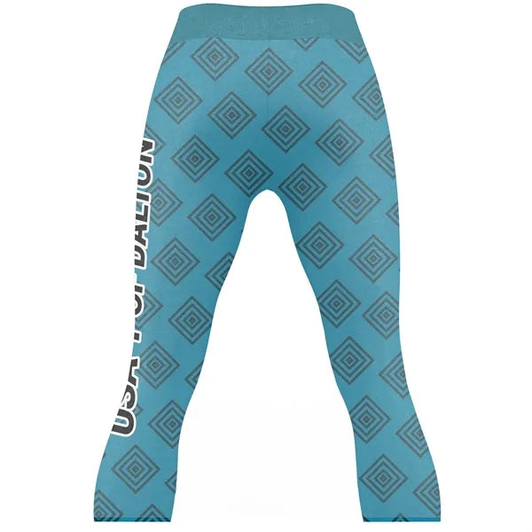 Women's Premium Quality Sublimation Yoga Capri Pants - 250G