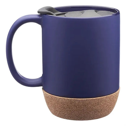 Ceramic Mug with Cork Bottom, 13 oz.