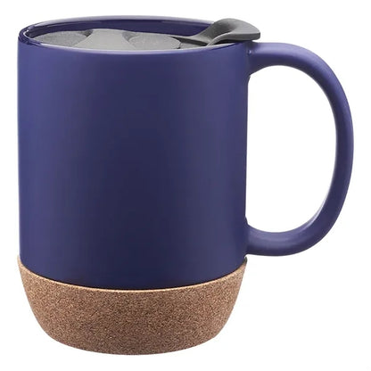 Ceramic Mug with Cork Bottom, 13 oz.