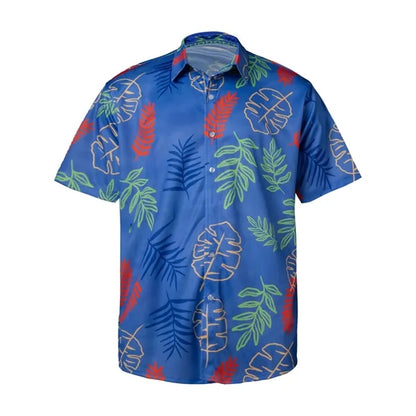 Sublimation Lightweight Mesh Full-Button Shirt - Men, Women,