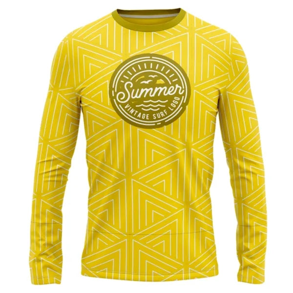 Unisex Sublimation UPF 50+ Long Sleeve T-Shirt - 180G
