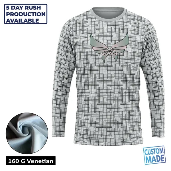 Unisex & Kids' Sublimation Venetian Long Sleeve T-Shirt -