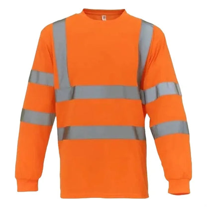 VISIPRO Long Sleeve Reflective Safety T-Shirt with Bands &