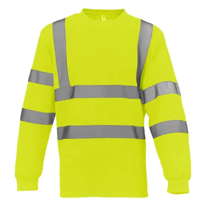 VISIPRO Long Sleeve Reflective Safety T-Shirt with Bands &