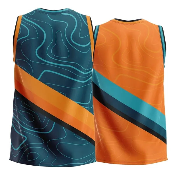 Unisex and Kids' Sublimation Reversible Basketball Jersey -