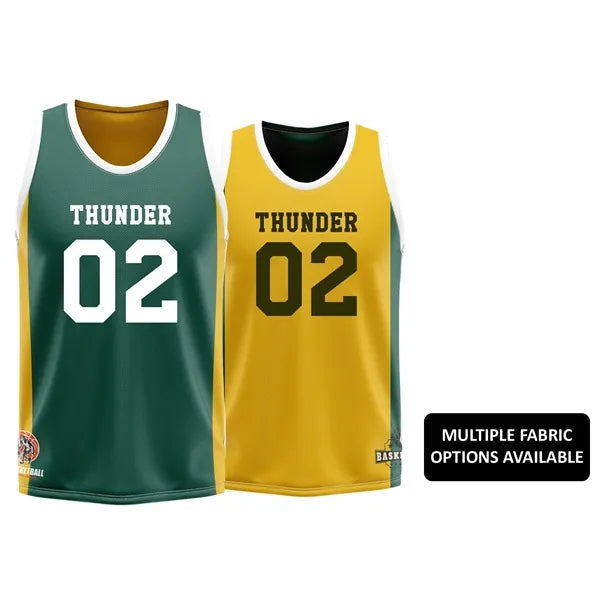 Unisex and Kids' Sublimation Reversible Basketball Jersey -