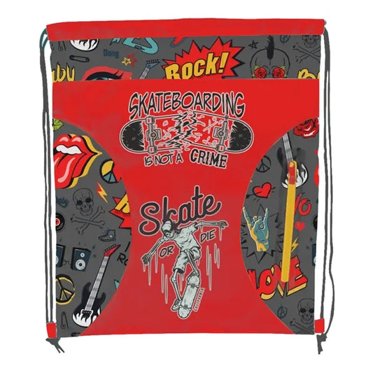 Sublimation Multi-Panel Polyester Drawstring Bag w/