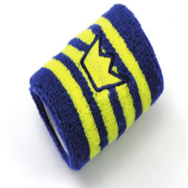 Sports Striped Wristband with Custom Embroidery