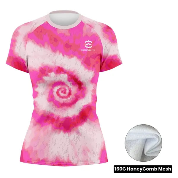 Women's Sublimation Short Sleeve T-Shirt - 160G Honeycomb