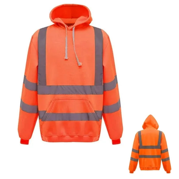 VISIPRO Reflective Safety Hoodie with Bands & Brace - 280G