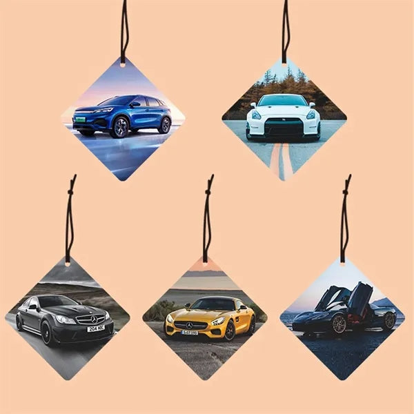 Custom Car Air Freshener Hanging Scent Card For Closet
