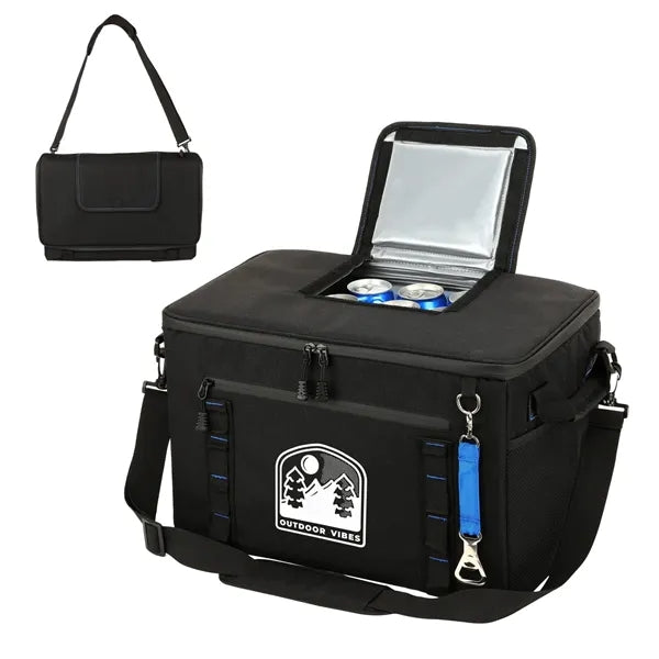 48 Can Collapsible Cooler Bag W/ Bottle Opener
