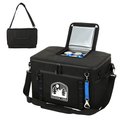 48 Can Collapsible Cooler Bag W/ Bottle Opener