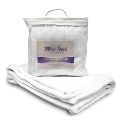 Embroided Luxury Baby Blanket Mink Touch