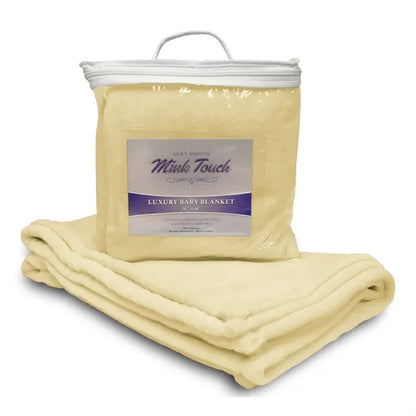 Embroided Luxury Baby Blanket Mink Touch