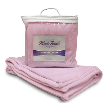 Embroided Luxury Baby Blanket Mink Touch