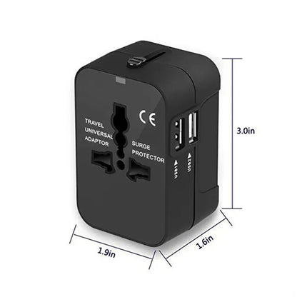 Dual Usb Global Travel Power Adapter