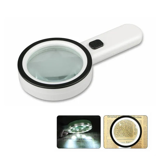 Led Illuminated Magnifier Handheld With Light
