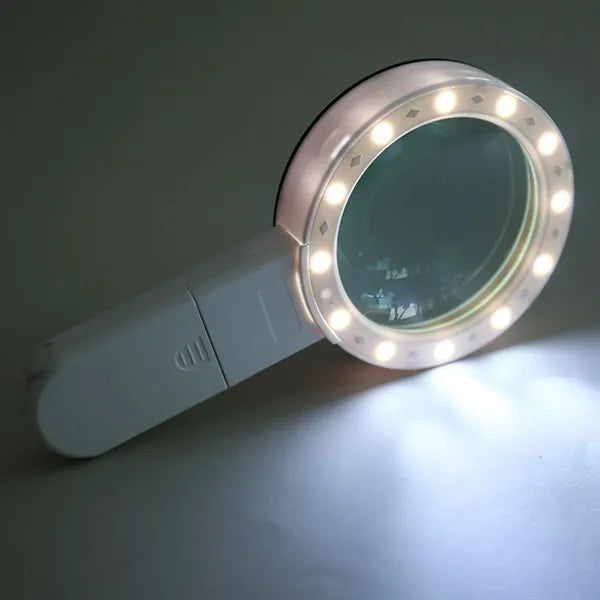 Led Illuminated Magnifier Handheld With Light